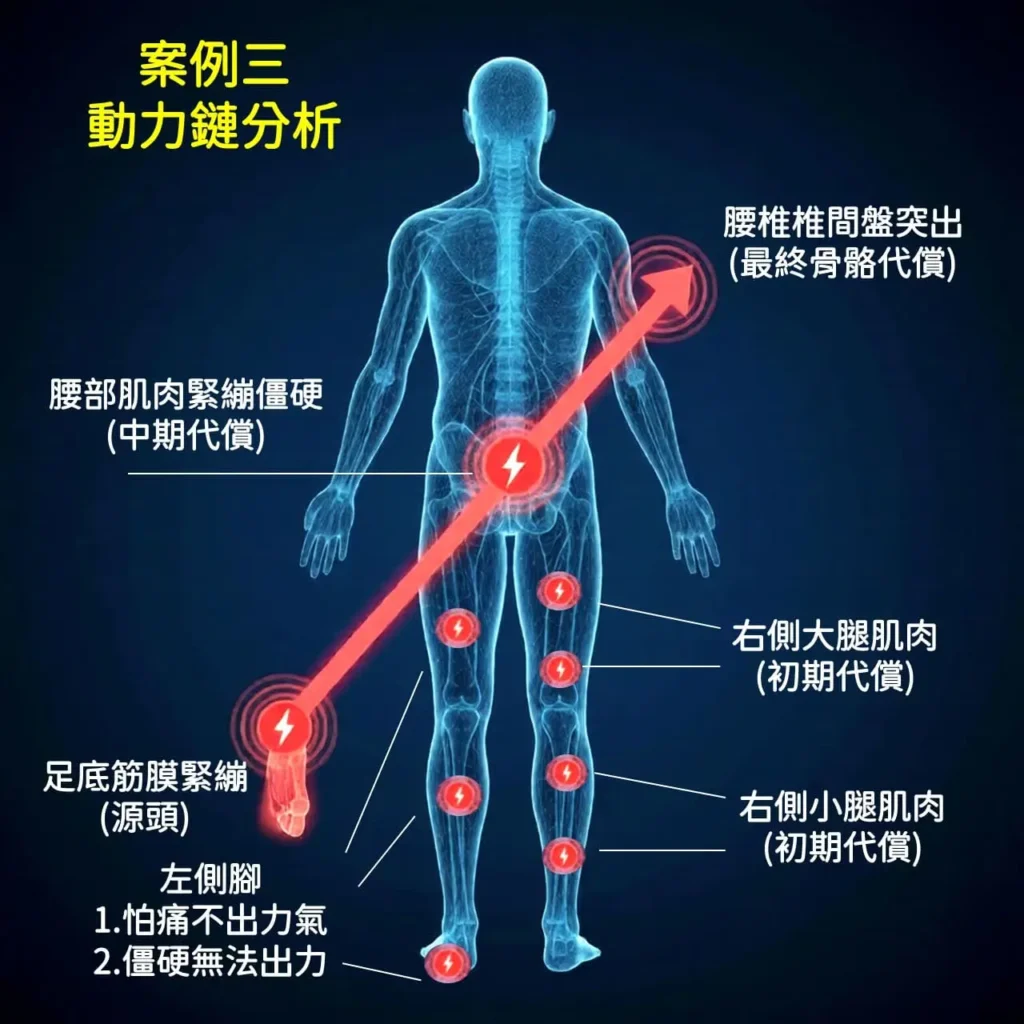 足底筋膜炎代償